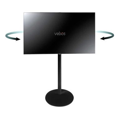 Vebos Pied TV pivotant noir