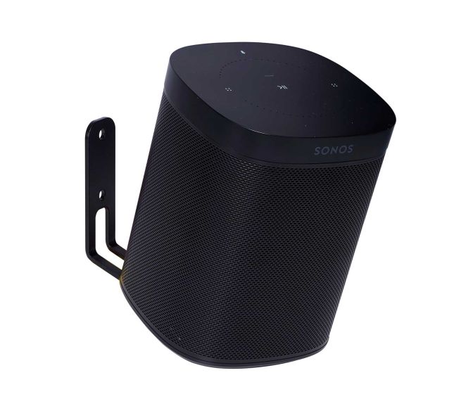 Support mural Vebos pour Sonos One SL noir 20 degrés