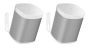 Lot de deux supports muraux Vebos pour Sonos One SL blanc 20 degrés couple