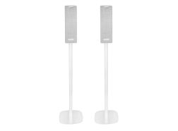 Pied enceinte Ikea Symfonisk vertical blanc couple
