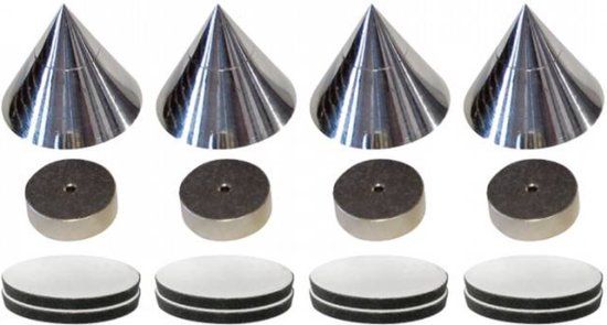 Produit Pointes de haut-parleur chrome
