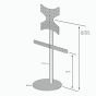 Vebos Pied TV Sonos Playbar noir