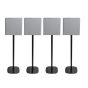 Pied d'enceinte Vebos avec Sony BRAVIA Theatre Quad noir (4 pièces)