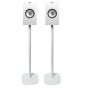 Produit Pied enceintes bibliotheques blanc couple 17x22 lot de deux