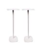 Pied d'enceinte Vebos avec Audio Pro C10 blanc couple