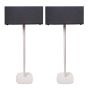 Lot de deux pieds d'enceinte Vebos avec Audio Pro C20 blanc couple