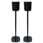 Pied d'enceinte Vebos avec Bluesound Pulse M noir couple