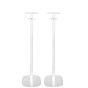 Pied d'enceinte Vebos avec Google Nest Audio blanc couple