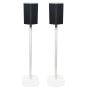 Lot de deux pieds d'enceinte Vebos avec LG DS95QR blanche couple