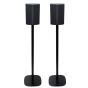 Lot de deux pieds d'enceinte Vebos avec LG DS95QR noir couple