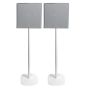 Lot de deux pieds d'enceinte Vebos avec Sony BRAVIA Theatre Quad blanc couple