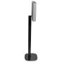 Lot de deux pieds d'enceinte Vebos avec Sony BRAVIA Theatre Quad blanc couple (4 pièces) photo détail