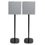 Lot de deux pieds d'enceinte Vebos avec Sony BRAVIA Theatre Quad noir couple