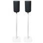Lot de deux pieds d'enceinte Vebos avec Sony SA-RS5 blanc couple