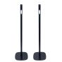 Pied d'enceinte Vebos avec Klipsch Flexus SURR 100 noir couple