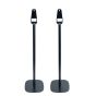 Lot de deux pieds d'enceinte Vebos avec Teufel One S noir couple photo détail