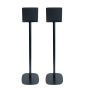 Lot de deux pieds d'enceinte Vebos avec Teufel One S noir couple