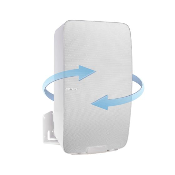 Support mural Vebos pour Sonos Five tournant blanc - vertical