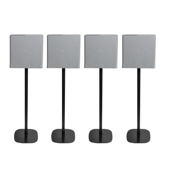 Pied d'enceinte Vebos avec Sony BRAVIA Theatre Quad noir (4 pièces)