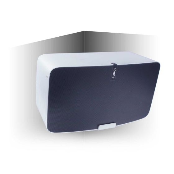 Vebos angle support mural Sonos Five blanc 20 degrés