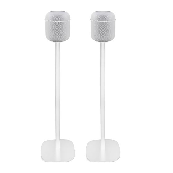 Produit Pied enceinte Apple HomePod blanc couple
