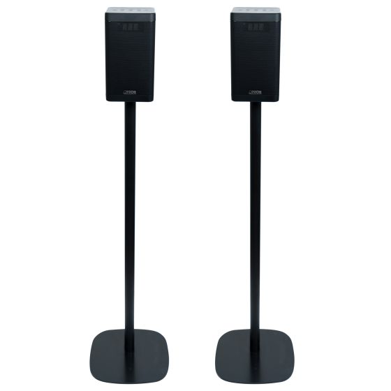 Pied d'enceinte Vebos avec Canton Smart Soundbox 3 noir couple