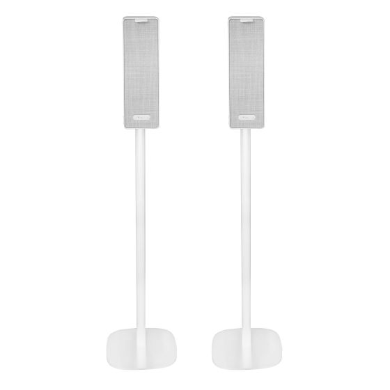 Produit Pied enceinte Ikea Symfonisk vertical blanc couple