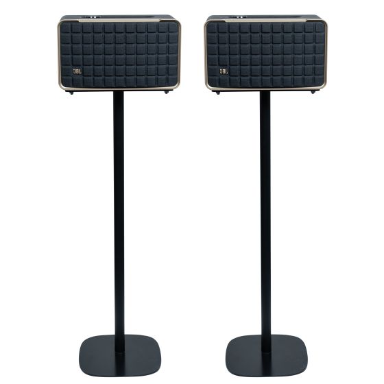 Pied d'enceinte Vebos avec JBL Authentics 200 noir couple