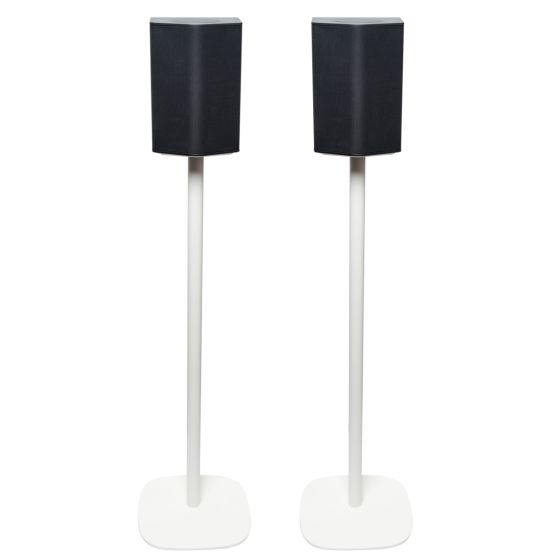 Lot de deux pieds d'enceinte Vebos avec LG DS95QR blanche couple