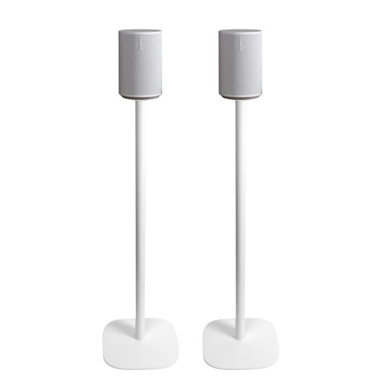 Lot de deux pieds d'enceinte Vebos avec Sonos Era 100 blanc couple