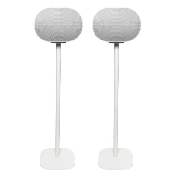 Lot de deux pieds d'enceinte Vebos avec Sonos Era 300 blanc couple