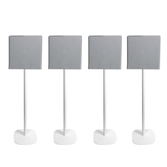 Lot de deux pieds d'enceinte Vebos avec Sony BRAVIA Theatre Quad blanc couple (4 pièces)