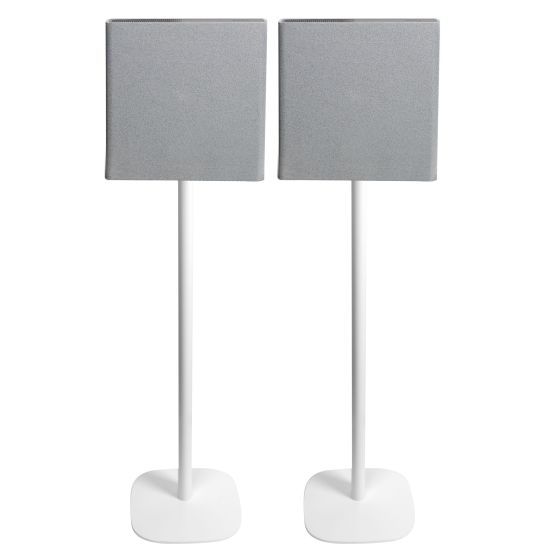 Lot de deux pieds d'enceinte Vebos avec Sony BRAVIA Theatre Quad blanc couple