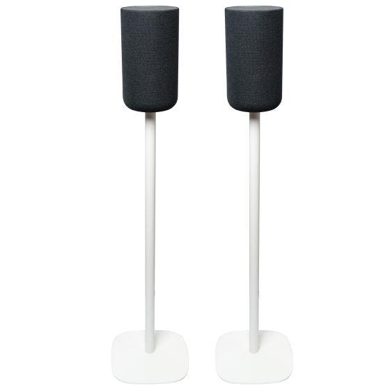Lot de deux pieds d'enceinte Vebos avec Sony SA-RS5 blanc couple
