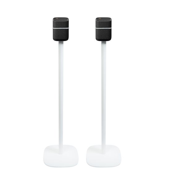 Lot de deux pieds d'enceinte Vebos avec Yamaha True X Speaker 1A blanc couple