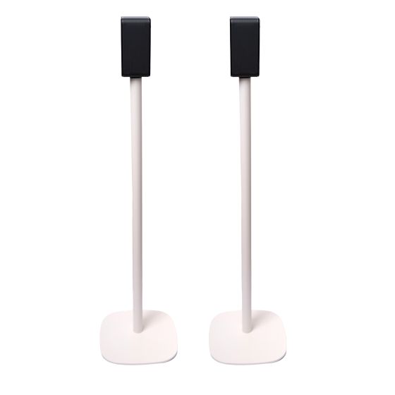 Lot de deux pieds d'enceinte Vebos avec Ultimea blanc couple