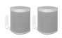 Lot de deux supports muraux Vebos pour Sonos One blanc couple