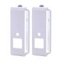 Lot de deux supports muraux Vebos pour Sonos Play 1 blanc couple