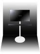 Vebos Pied enceinte télévision Samsung HW-K950 blanc