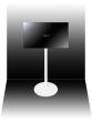 Produit Vebos Pied enceinte télévision blanc VESA 200 vue supplémentaire 4